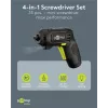 Goobay 77817 4-in-1 mini-accuschroevendraaierset, 35 delen, pistoolvorm, met 4 opzetstukken