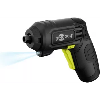 Goobay mini-accu-schroevendraaierset 31-delig pistoolgreep met 28 bits en micro-USB-laadfunctie (77818)