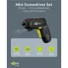 Goobay mini-accu-schroevendraaierset 31-delig pistoolgreep met 28 bits en micro-USB-laadfunctie (77818)