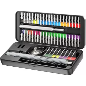 Goobay 77839 elektrische precisieschroevendraaier met accu, 50 delen, LED