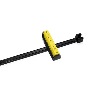HellermannTyton WIC1 kabelmarkeerder zwart PA66 26,7mm 100 stuks 561-06000
