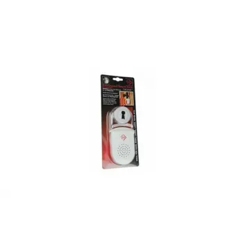 KH-SECURITY KH 100183 elektronische deurkruk-alarm, mobiel alarmsysteem, wit