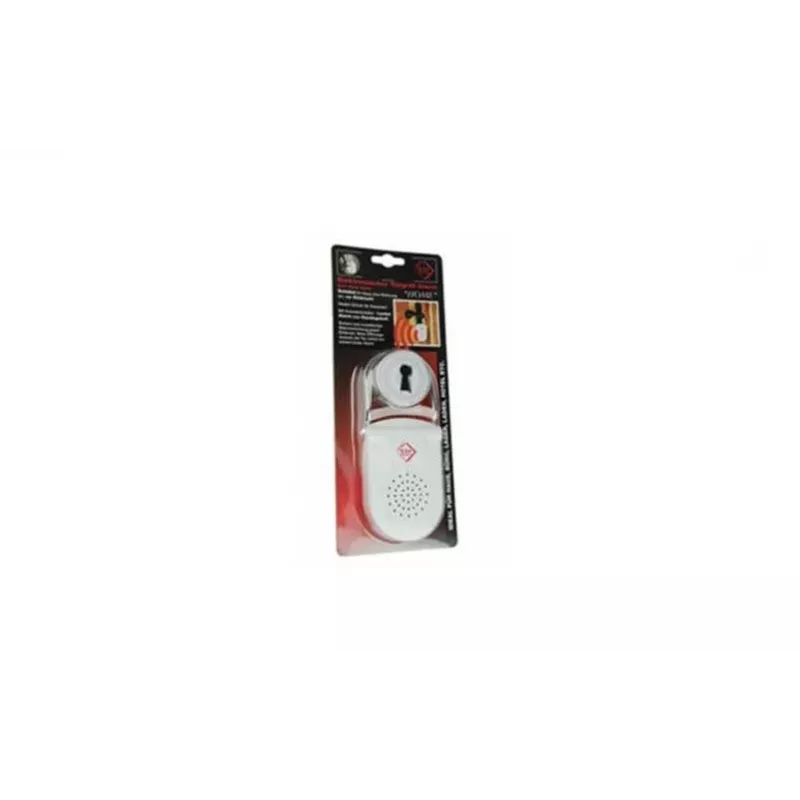 KH-SECURITY KH 100183 elektronische deurkruk-alarm, mobiel alarmsysteem, wit