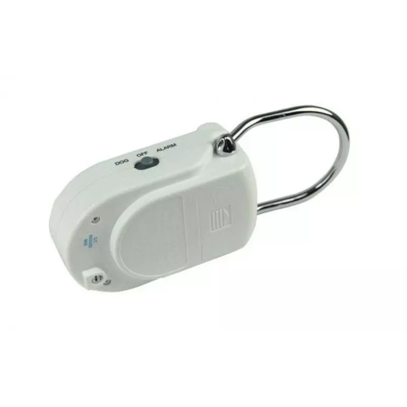 KH-SECURITY KH 100183 elektronische deurkruk-alarm, mobiel alarmsysteem, wit