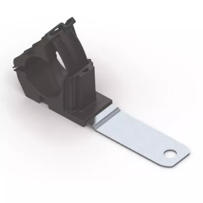 HellermannTyton RCC180LM12 herbruikbare schroef-kabelklem, max. bundel 36 mm, zwart, PA66/staal/zink, 140 st. 151-01482