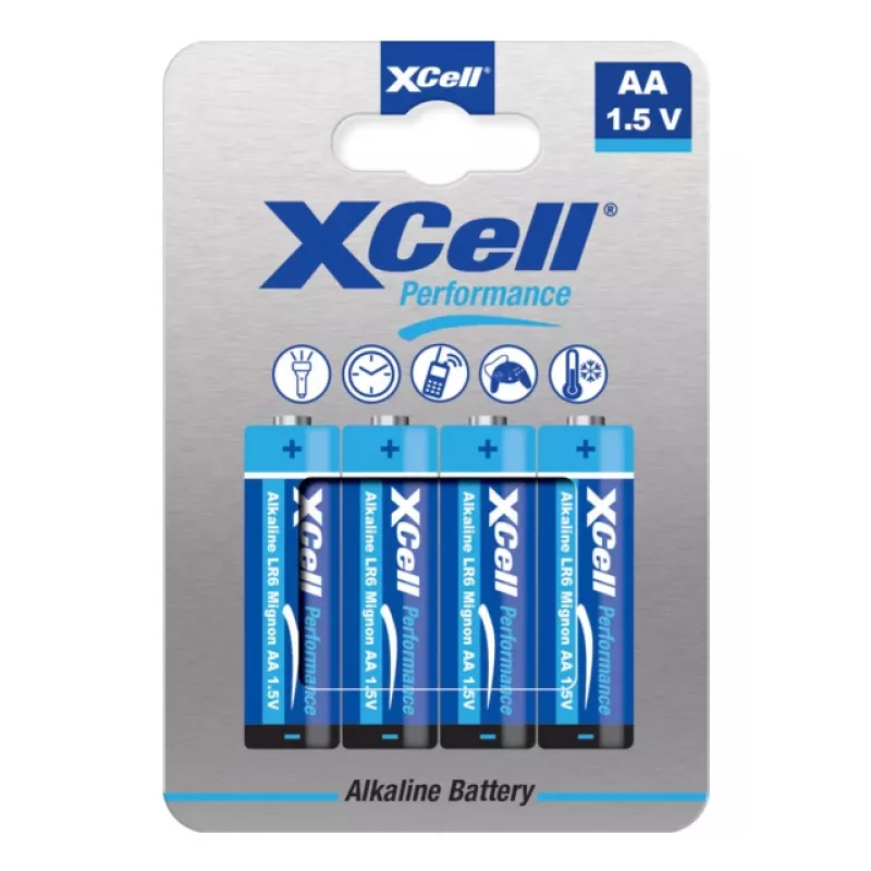XCell Mignon AA alkaline-mangaan batterij LR6 1,5V 136150