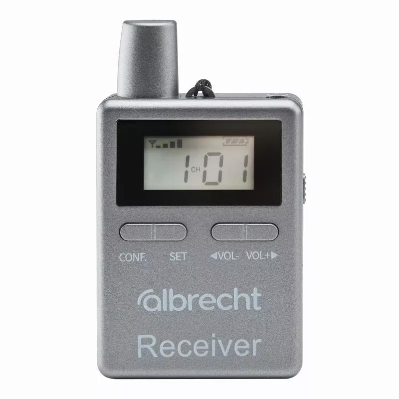 MIDLAND ATT/ATR400 tourguide-systeemset met 10 ontvangers, oplaadcase, headset-microfoon en oordopjes 29970.S10