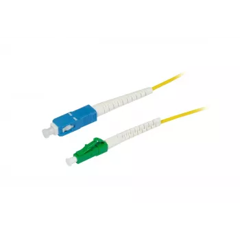 SYNERGY21 S215626V2 0,5m OS2 single-mode glasvezel patchkabel LC/APC naar SC/PC, 9/125µm, G.657.A2, 2mm, flexibele buigbescherming