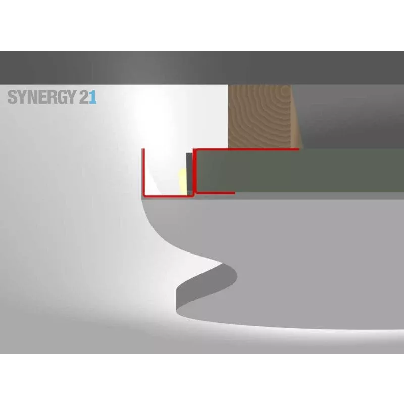 SYNERGY21 S21-LED-PR00002 LED-profiel 200cm, verzinkt staal TYP-A Flex