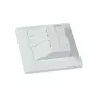 SYNERGY21 Keystone-moduledrager inbouw voor 2xTP-module reinwit rond S216330V3