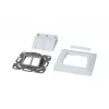 SYNERGY21 Keystone-moduledrager inbouw voor 2xTP-module reinwit rond S216330V3