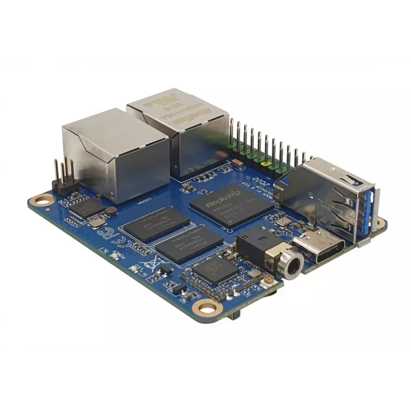 ALLNET Rock Pi E D4W1 dual-ethernet board RK3328 512MB RAM 802.11 a/b/g/n, 2,4G (RS309-D4W1)