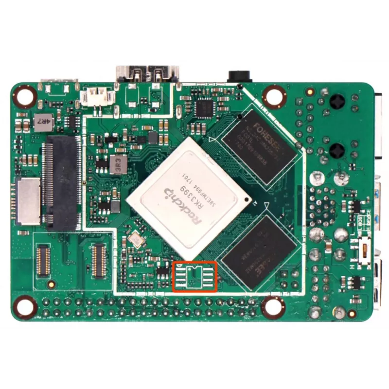 ALLNET Rock Pi 4A+ OP1 4GB/32GB zonder WLAN&Bluetooth met PoE pinnen (RS114A+D4E32)