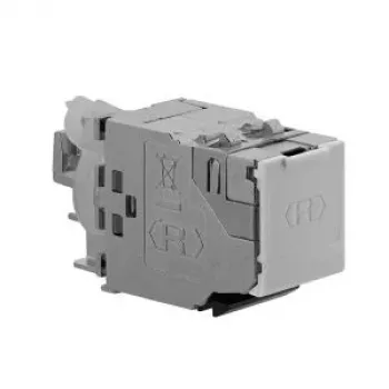 Rutenbeck Cat.8.1 Keystone-module, 1xRJ45, afgeschermd, gereedschapsvrij, 40/25/10G, klasse I 13900306