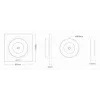 MiBoxer K3-W 2,4GHz dual white LED-afstandsbediening met draaiend touchwiel