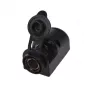 IWH opbouw-DIN-stopcontact 12/24V 16A zwart 019009