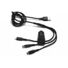 IWH dual USB autolader 3-in-1 12/24V 3,4A zwart (19061)