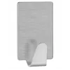 tesa Permanent haak rechthoekig S metaal, chroom, zelfklevend, 1,5 kg, 1 stuk 66612-00000-00