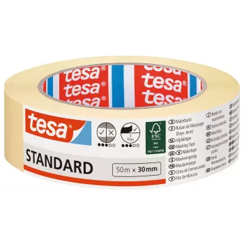 tesa 05087 schildersafdekband 50 m x 30 mm geel 05087-00000-03