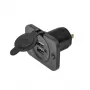 IWH USB dubbele inbouwstopcontact 12/24V 2,1A 2x USB-A zwart 019006