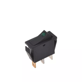 IWH wipschakelaar groen 12V/24V 10A SPST LED verlicht paneelmontage 19030