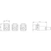 SIEMENS SENTRON 3VA raamklem 3-pack voor 3VA1 100/160 MCCB's 3VA91530JA11