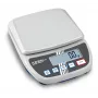 KERN EMS 12K0.1 precisieweegschaal, 12 kg x 0,1 g, RVS platform, RS-232, net-/batterijvoeding