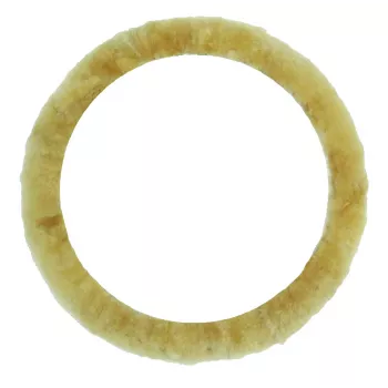 IWH stuurwielhoes, echt lamsleer, beige, 35–41 cm 102712