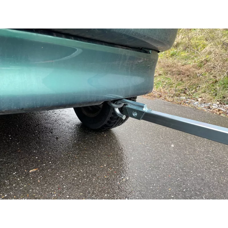 IWH 019800 sleepstang voor auto, 3-delige opvouwbaar, 2500 kg capaciteit, geel
