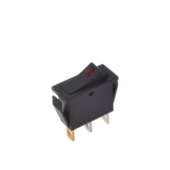 IWH rood verlichte wipschakelaar 12V/24V 10A ON-OFF SPST 19029