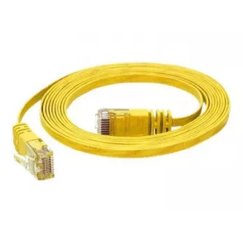 TECLINE Dätwyler Cat 6a S/FTP patchkabel, PiMF, geel, 3,0 m, 10 Gbit/s, halogeenvrij, Hirose TM31 stekker 78003Y