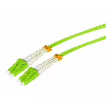 Tecline HD OM5 glasvezel-patchkabel, LC duplex naar LC duplex, 50/125 µm multimode, limoengroen, 20 m 796LL20