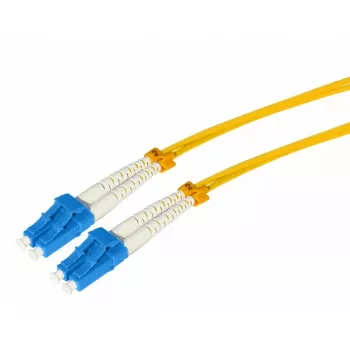 Tecline HD singlemode OS2 LC duplex naar LC duplex glasvezel-patchkabel, 9/125 µm, geel, 5 m 799LL05