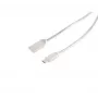EXERTIS CONNECT USB-oplaad- en synchronisatiekabel A naar Type-C 3.1 staal zilver 1,6m 39910217