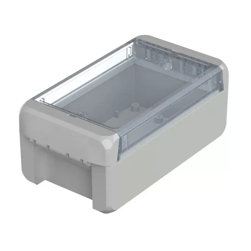 BOPLA Euromas II wandbehuizing, polycarbonaat, lichtgrijs (RAL 7035), 60 x 80 x 151 mm, IP65, IK07 96023125