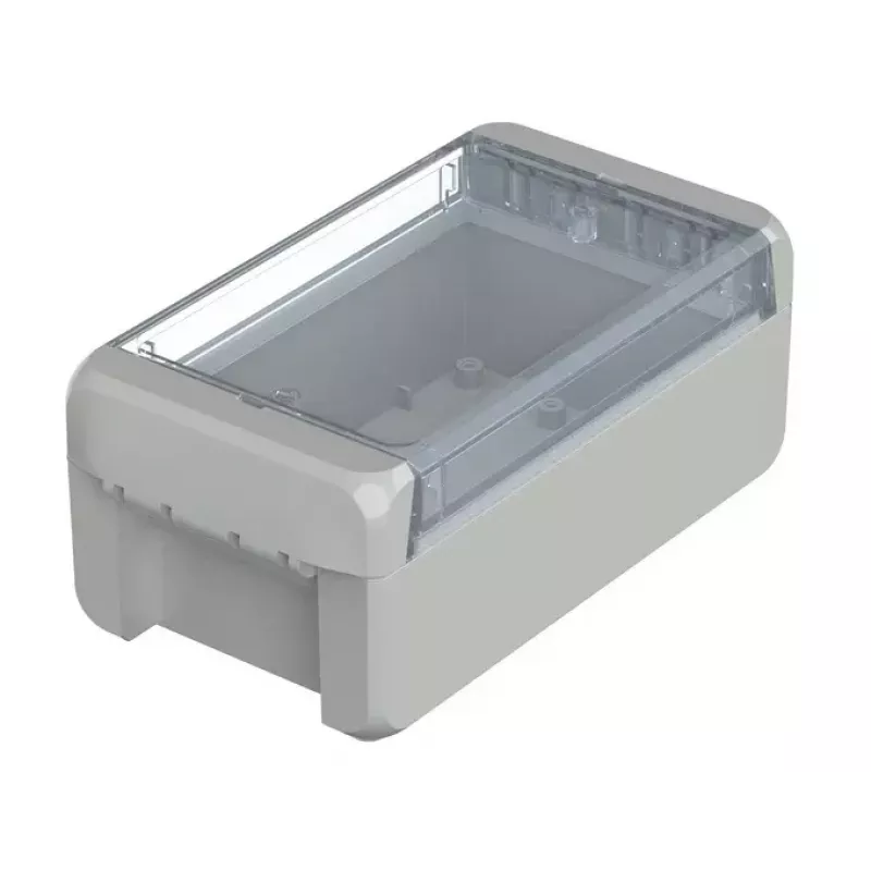 BOPLA Euromas II wandbehuizing, polycarbonaat, lichtgrijs (RAL 7035), 60 x 80 x 151 mm, IP65, IK07 96023125