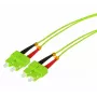 Tecline HD OM5 multimode LWL-patchkabel, SC duplex naar SC duplex, 50/125 µm, limoengroen, 3 m 796SS03