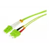 Tecline HD OM5 glasvezel patchkabel, LC duplex naar SC duplex, 50/125 µm, limoengroen, 10 m 796LS10