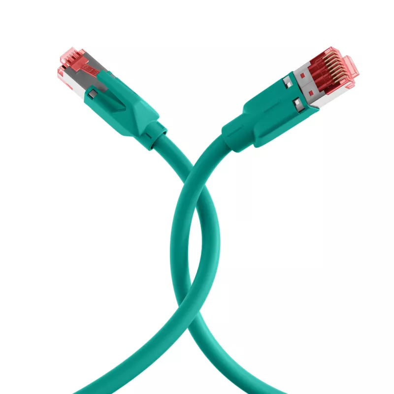 EFB-Elektronik Cat.6A S/FTP LSZH patchkabel, RJ45, groen, 25 m K8053.25