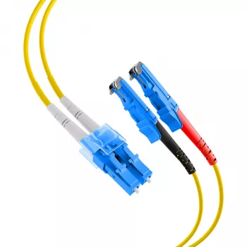 EFB-Elektronik duplex jumper LC-E2000 9/125µ OS2 LSZH geel 2,0mm 1m O0364.1