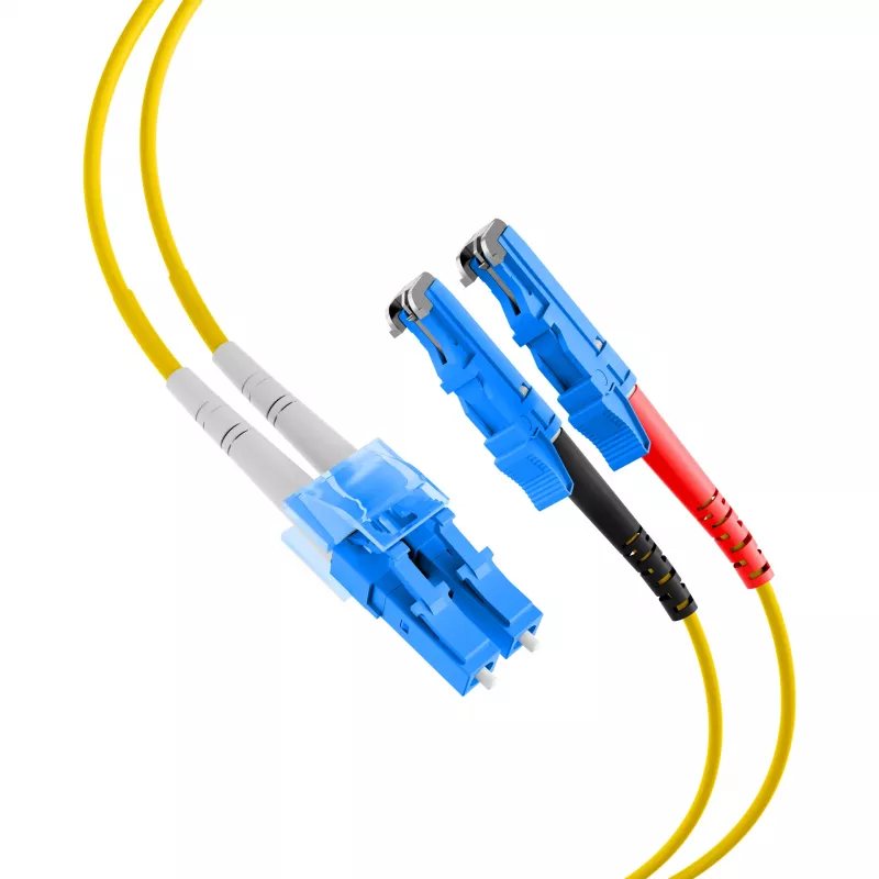 EFB-Elektronik duplex jumper LC-E2000 9/125µ OS2 LSZH geel 2,0mm 1m O0364.1