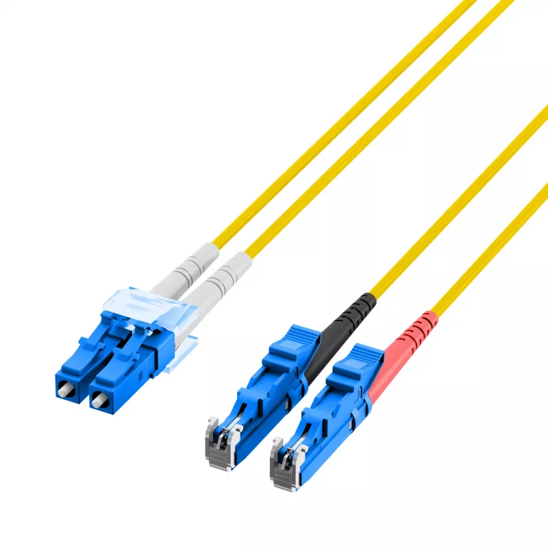 EFB-Elektronik duplex jumper LC-E2000 9/125µ OS2 LSZH geel 2,0mm 1m O0364.1