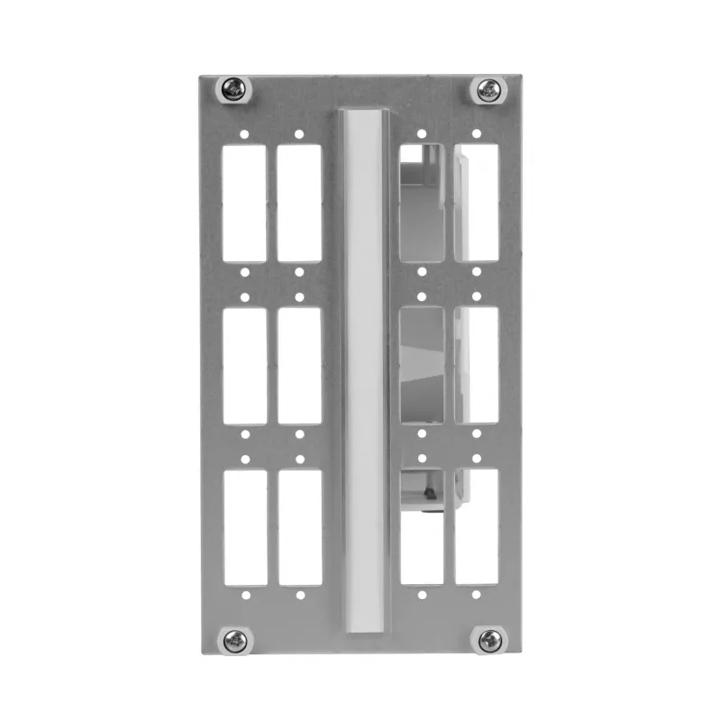 EFB-Elektronik 3U 14HP glasvezel moduledrager voor 12x SC duplex, onbestukt 53711.24