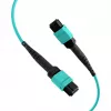 EFB MTP-bus naar MTP-bus 12-vezel OM3 patchkabel, LSZH aqua, type A, 0,5 m MTPF12MTPFOM3-0,5-A