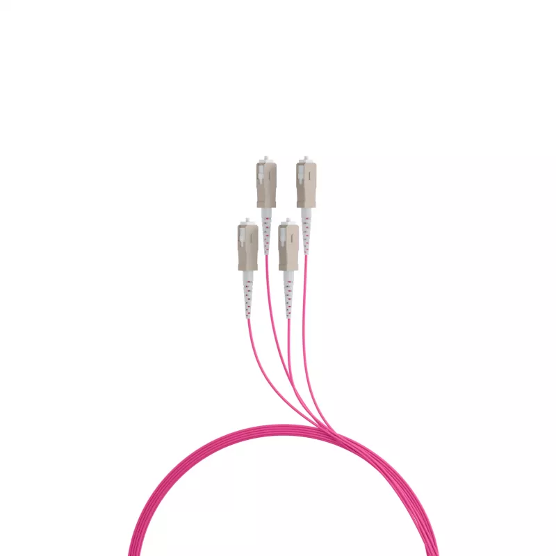 EFB Elektronik OM4 multimode glasvezel trunk-kabel, 4 vezels, SC naar SC, 30 m, LSZH, Dca O8301S30OM4