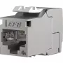 EFB E-20094-24 RJ45 Keystone Slimline/Shortbody Cat.6A component-gecertificeerd zilver, 24 stuks