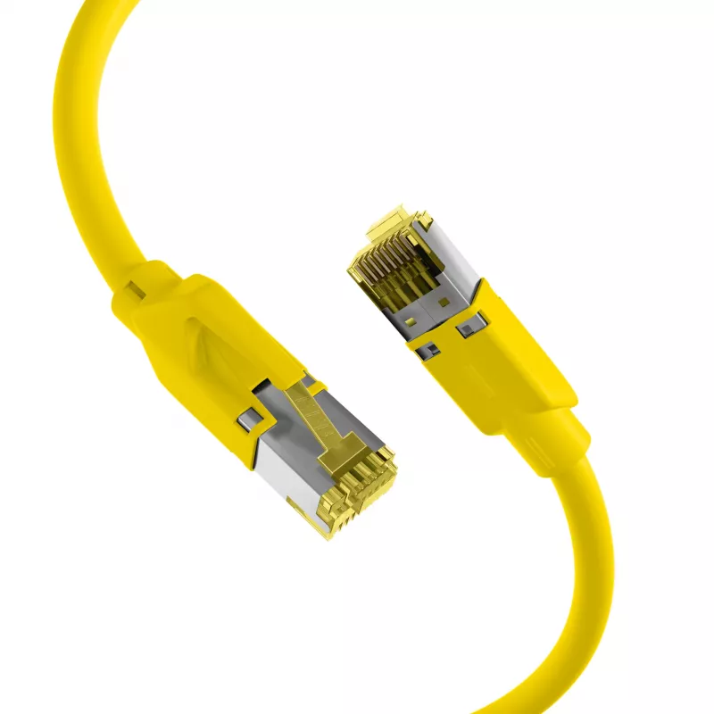 EFB Elektronik RJ45 patchkabel Cat.6A S/FTP LSZH geel 0,15m (K8560GE.0,15)