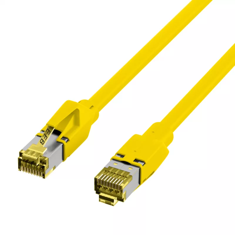 EFB Elektronik RJ45 patchkabel Cat.6A S/FTP LSZH geel 0,15m (K8560GE.0,15)