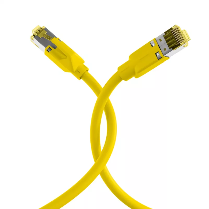 EFB Elektronik RJ45 patchkabel Cat.6A S/FTP LSZH geel 0,15m (K8560GE.0,15)