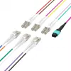 EFB MTP naar LC 12-fiber OM3 LSZH Aqua fan-out patchkabel, 7,5 m MTPF12LCOM3-7,5